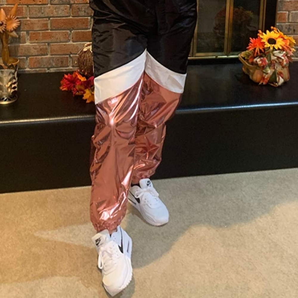 Colorblock Metallic Joggers